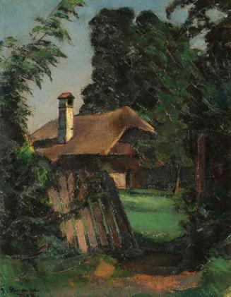 Egge Sturm-Skrla, Landschaft, 1927, Öl auf Leinwand, 53,5 x 42 cm, Belvedere, Wien, Inv.-Nr. 62 ...