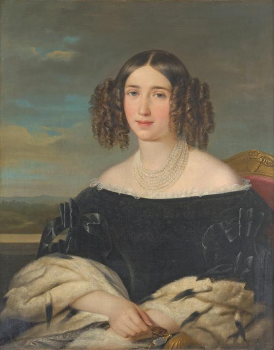 Franz Schrotzberg, Gräfin Wilhelmine von Auersperg, 1847, Öl auf Leinwand, 79 x 63 cm, Belveder ...