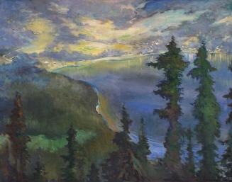 Richard Harlfinger, Altausee, 1940, Öl auf Leinwand, 84 x 109 cm, Belvedere, Wien, Inv.-Nr. 417 ...