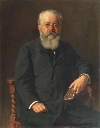Kasimierz Pochwalski, Dr. Wilhelm Ritter von Hartel, 1906, Öl auf Leinwand, 108,5 × 85 cm, Belv ...