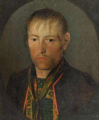 Franz Gasser, Porträt eines Bauern, 1826, Öl auf Leinwand, 30 x 24,5 cm, Belvedere, Wien, Inv.- ...