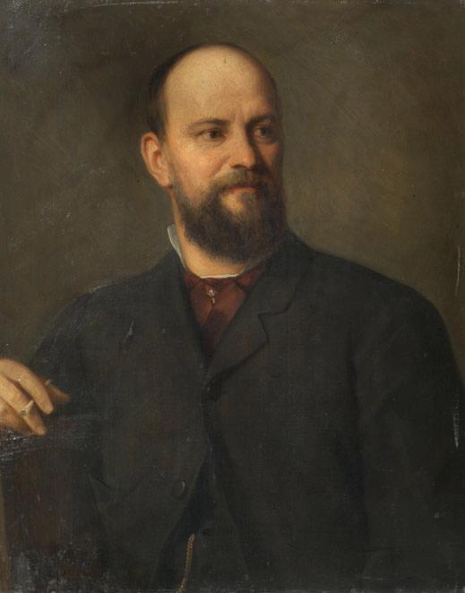 Christian Griepenkerl, Der Maler Sigmund L'Allemand, 1889, Öl auf Leinwand, 71 x 58 cm, Belvede ...