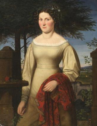 Unbekannter Künstler, Damenbildnis, um 1830, Öl auf Leinwand, 102 x 79 cm, Belvedere, Wien, Inv ...