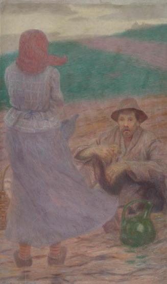 Artur Oskar Alexander, Feldarbeiter, 1911, Öl auf Leinwand, 203 x 121 cm, Belvedere, Wien, Inv. ...