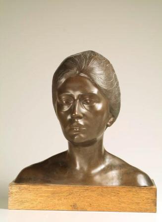 Carl Wollek, Die Gattin des Künstlers, 1903, Bronze, H: 36 cm, Wien, Österreichische Galerie Be ...