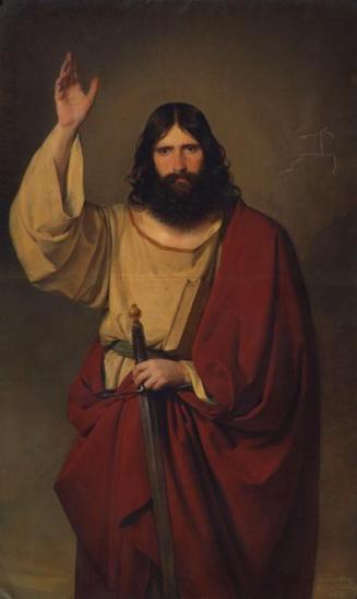 Friedrich von Amerling, Der Apostel Paulus, 1833, Öl auf Leinwand, 163 x 100 cm, Belvedere, Wie ...