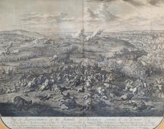 Jan van Huchtenburgh, Die Schlacht bei Hochstedt am 13. August 1704, 1729, Kupferstich, 53 x 61 ...