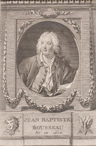 Pierre Dupin, Jean Baptiste Rousseau, undatiert, Kupferstich auf Papier, Blattmaße: 15,8 × 10,3 ...