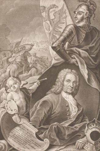 Johann Gottfried Haid nach Johann Georg Bergmüller, Brustbild des Malers Georg Philipp Rugendas ...