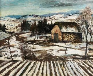 Ernst Huber, Winterlandschaft bei Auerbach, 1930, Öl auf Leinwand, 60 x 73 cm, Belvedere, Wien, ...