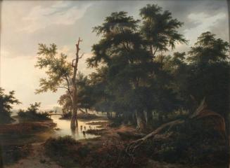 Anton Altmann der Jüngere, Waldlandschaft, 1851, Öl auf Holz, 94,5 x 125 cm, Belvedere, Wien, I ...