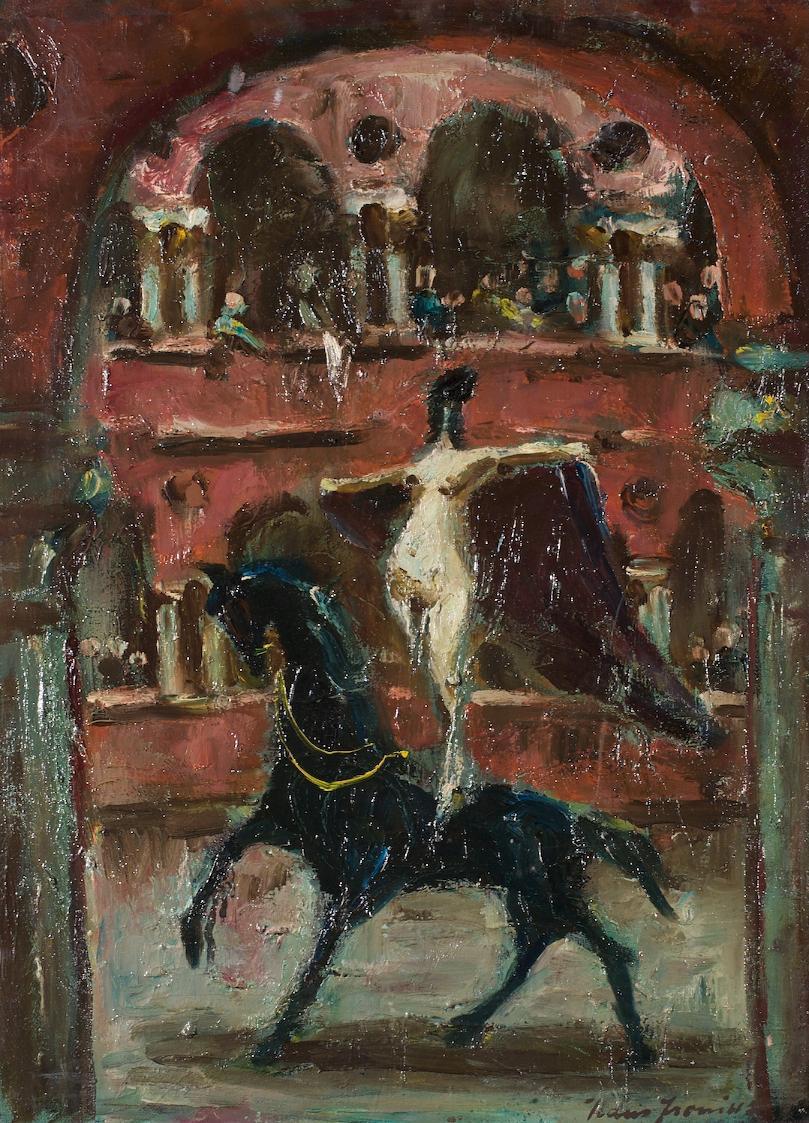 Hans Fronius, Theodora, 1956, Öl auf Leinwand, 56,5 x 42,5 cm, Belvedere, Wien, Inv.-Nr. 5488