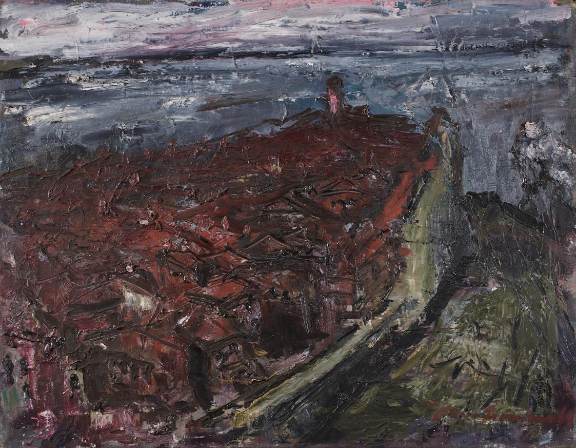 Hans Fronius, Pirano, 1964, Öl auf Leinwand, 57,5 × 74,5 cm, Artothek des Bundes, Dauerleihgabe ...