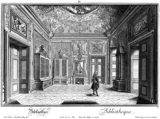 Salomon Kleiner, Bibliothec, 1733, Radierung, Plattenmaße: 28,9 x 38,6 cm, Belvedere, Wien, Inv ...