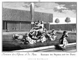 Salomon Kleiner, Fontaine des Neptuni, und der Thetis, 1737, Radierung, Plattenmaße: 29,2 x 38, ...