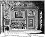 Salomon Kleiner, Bücher-Cabinet, Radierung, Plattenmaße: 28 x 32,8 cm, Belvedere, Wien, Inv.-Nr ...