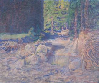 August Roth, Ruhender Wildbach, 1912, Öl auf Leinwand, 96 x 116 cm, Belvedere, Wien, Inv.-Nr. 1 ...