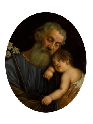 Diodato Massimo, Josef und Kind, 1886, Öl auf Leinwand, 59 x 50 cm, Belvedere, Wien, Inv.-Nr. 7 ...