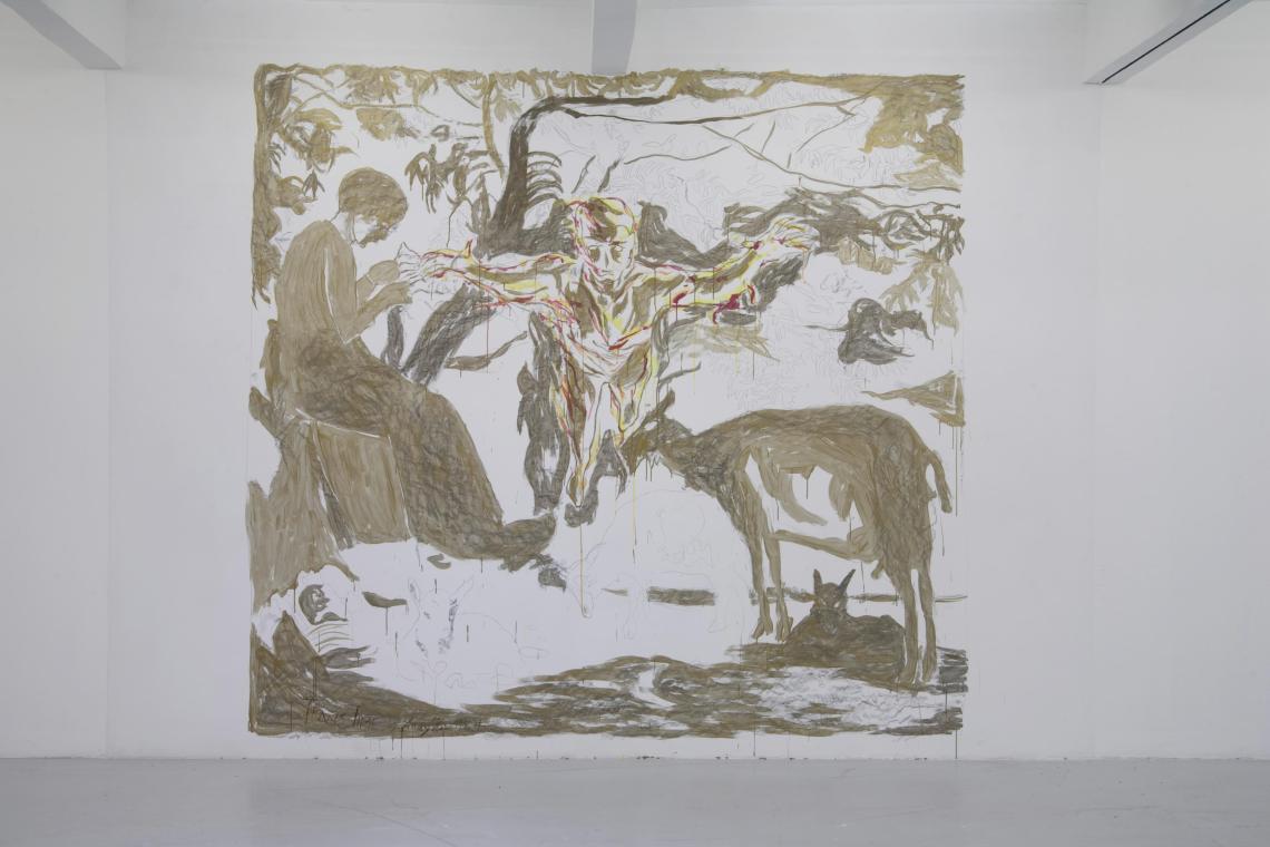 Andreas Hofer, Trans Time, 2010, Rigipsplatten, 304 x 343 cm, Belvedere, Wien, Inv.-Nr. 10088