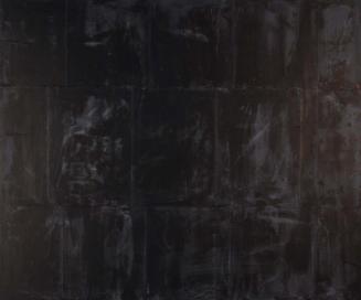 Rudi Stanzel, Ohne Titel, 2009, Tusche auf Laserdruck auf Leinwand, ungerahmt: 110 × 130 × 4,5  ...