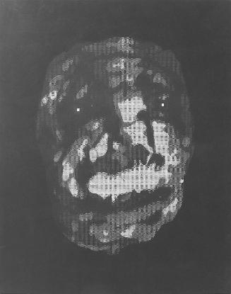 Peter Kogler, Ohne Titel, 1986, Siebdruck und Acryl auf Leinwand, 220 x 175 x 6 cm, Belvedere,  ...