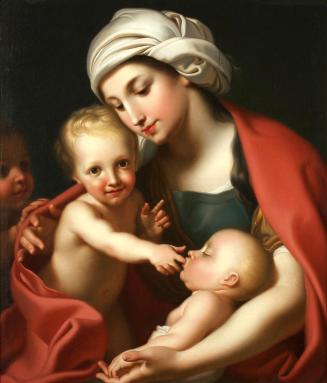 Antonio Cavalucci, Caritas mit drei Kindern, um 1790, Öl auf Leinwand, 74 x 63 cm, Belvedere, W ...