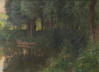 František Slabý, Der Teich, 1899, Öl auf Leinwand, 47,5 x 64 cm, Belvedere, Wien, Inv.-Nr. 343