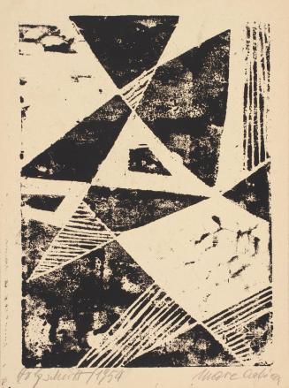 Marc Adrian, Holzschnitt, 1954, Holzschnitt auf Papier, 28,5 x 21 cm, Belvedere, Wien, Inv.-Nr. ...