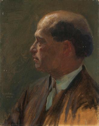 Leo Bernhard Eichhorn, Herrenporträt, 1925, Öl auf Karton, 45,3 x 35,5 cm, Belvedere, Wien, Inv ...