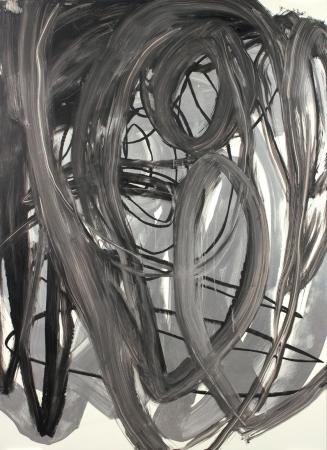 Otto Zitko, Ohne Titel, 2008-2009, Öl und Lack auf Aluminium, 150 x 110 cm, Belvedere, Wien, In ...