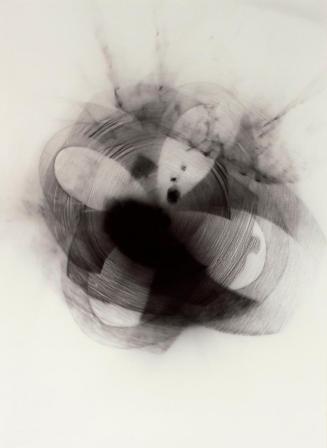 Michael Part, Nachtlicht 1, 2011, Silbergelatin-Fotogramm, Museumsglas gerahmt, 38,5 x 28,5 cm, ...