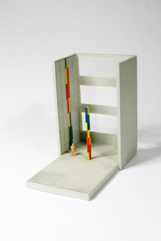 Roland Goeschl, Ohne Titel, 1984, Bleistift, Acryl, Kunststoff auf Holz, 26,7 × 17,7 × 28,3 cm, ...