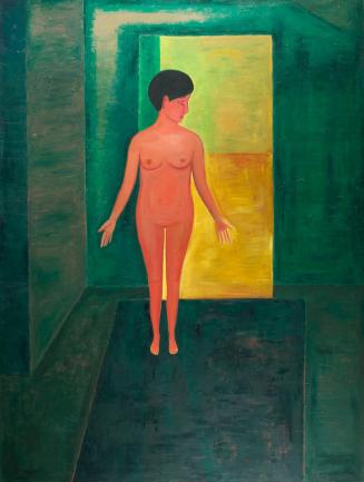 Hubert Schmalix, F 1988 (grün), 1988, Öl auf Leinwand, 203 x 152,5 cm, Belvedere, Wien, Inv.-Nr ...