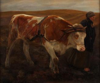 Alfred Schrötter von Kristelli, Die Heimkehr vom Feld, 1898, Öl auf Leinwand, 49 x 60,5 cm, Bel ...
