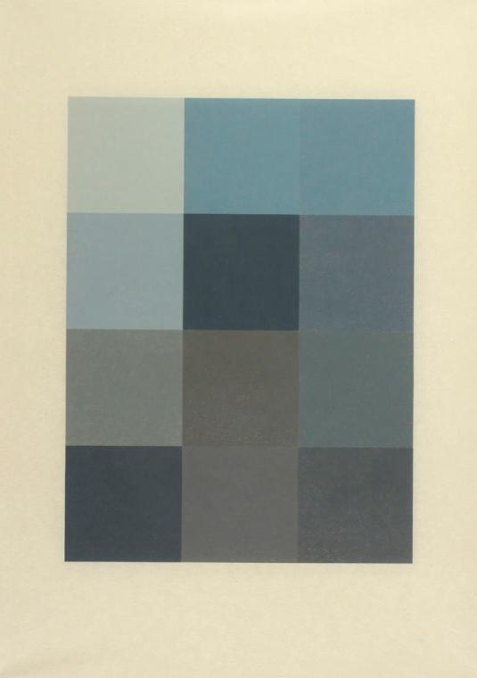 Sherrie Levine, After Monet, 1989, Holzschnitt auf Japanpapier. Blatt aus einer Serie von vier. ...