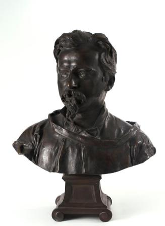 Stefan Schwartz, Männerbüste, Bronze, H: 60 cm, Belvedere, Wien, Inv.-Nr. 6524