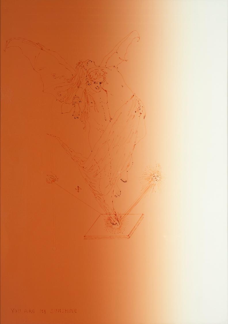 Birgit Jürgenssen, You are my Sunshine II, 1994, Farbfotokopie einer Zeichnung, 52,5 x 37 cm, A ...