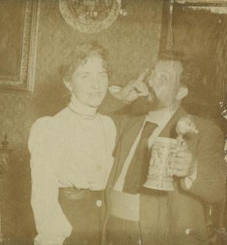 Georg Klimt, Unbekannter Fotograf, Fanny und Georg Klimt, um 1905, Silbergelatine, Belvedere, W ...