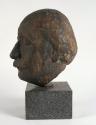 Heinrich A. Deutsch, Albert Einstein, 1959, Bronze, Granitsockel, 42,5 cm, Leihgabe der Artothe ...