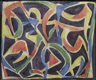 Kurt Weber, Abstrakte Komposition, 1938, Öl auf Leinwand, 53 x 63 cm, Belvedere, Wien, Inv.-Nr. ...