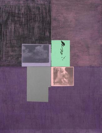 Nick Oberthaler, Untitled (Summer of Love II), 2010, Indische Tinte, Pastel, Fotokopie, Folie a ...