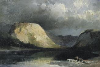 Joseph Brunner, Wocheiner See, um 1885/1886, Öl auf Papier, 16 x 23 cm, Belvedere, Wien, Inv.-N ...