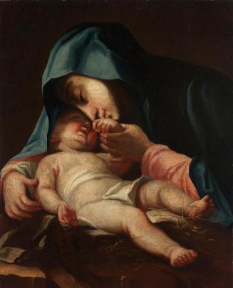 Paul Troger, Maria mit dem Kind, Öl auf Leinwand, 51 x 41 cm, Belvedere, Wien, Inv.-Nr. 5868