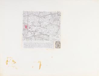 Felix Kalmar, Paris, 1970, Collage, 50 x 65 cm, Belvedere, Wien, Inv.-Nr. 10636/8