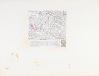 Felix Kalmar, Paris, 1970, Collage, 50 x 65 cm, Belvedere, Wien, Inv.-Nr. 10636/11
