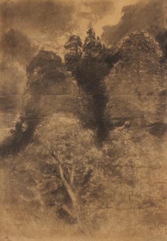August Schaeffer von Wienwald, Baumstudie, um 1910, Papier auf Leinwand, 119 × 84 cm, Belvedere ...