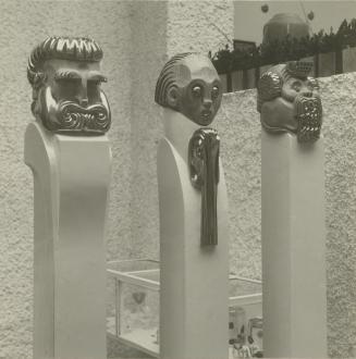 Moriz Nähr, Ferdinand Andri, Drei Skulpturen in der 15. Ausstellung der Wiener Secession, 1902, ...