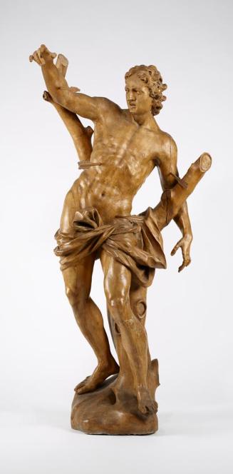 Giovanni Giuliani, Der heilige Sebastian, um 1710/1712, Lindenholz, H: 182 cm, Belvedere, Wien, ...