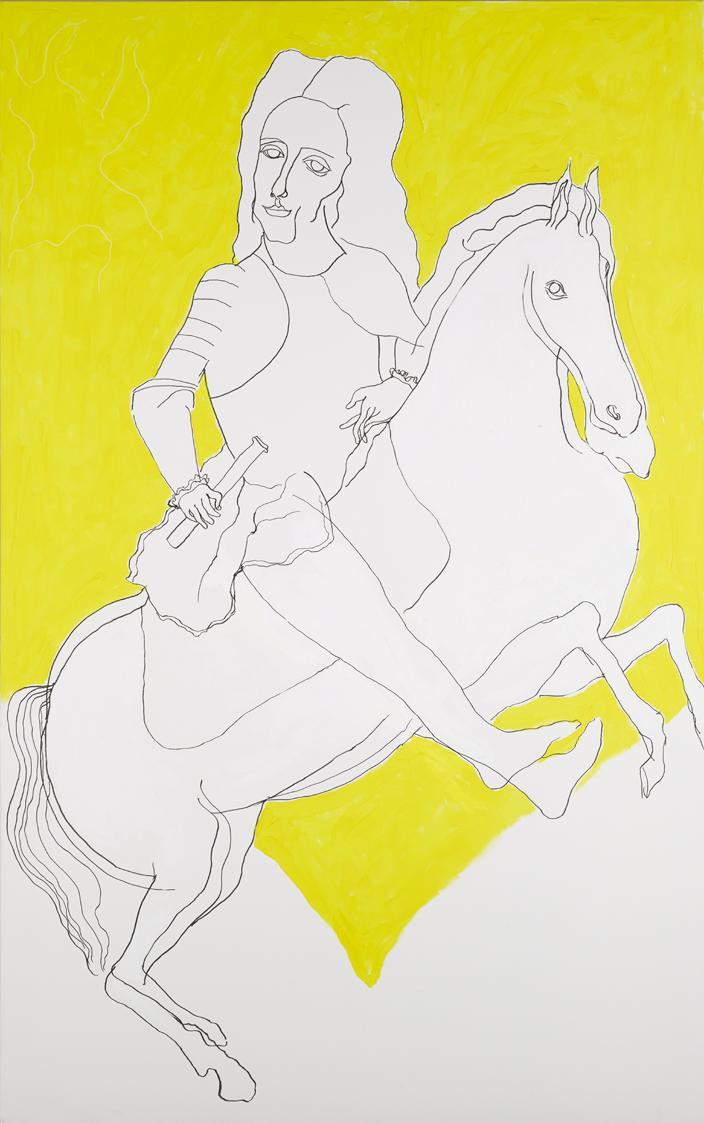 Oswald Oberhuber, Prinz Eugen, 2009, Öl auf Leinwand, 160 x 110 cm, Belvedere, Wien, Inv.-Nr. 9 ...
