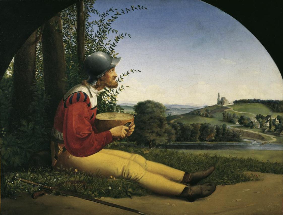 Moritz von Schwind, Der Brotschneider, 1823, Öl auf Leinwand, 49 x 64 cm, Belvedere, Wien, Inv. ...